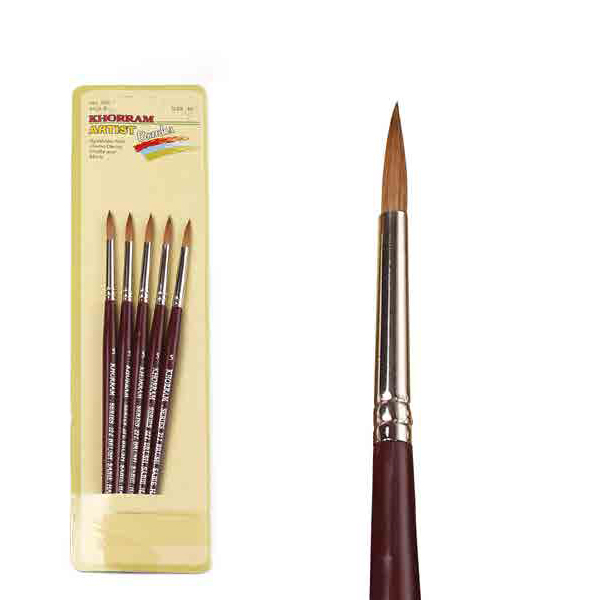 قلم موی گرد طبیعی